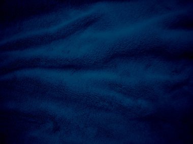 Mavi, temiz yün dokusu arka plan. hafif doğal koyun yünü. Mavi dikişsiz pamuk. Tasarımcılar için tüylü kürk dokusu. yakın plan beyaz yün halı...