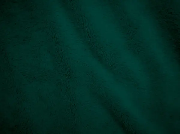 緑のきれいなウール生地のテクスチャの背景 軽い天然羊のウール 緑のシームレスな綿 デザイナーのためのふわふわの毛皮の質感 クローズアップフラグメントウールカーペット — ストック写真