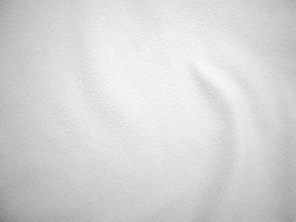 Flannel Felt White Soft Rough Textile Material Background Texture Close — 스톡 사진