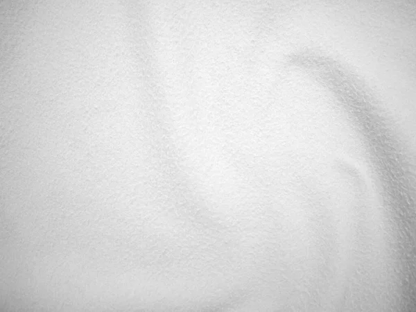 Flannel Felt White Soft Rough Textile Material Background Texture Close — ストック写真