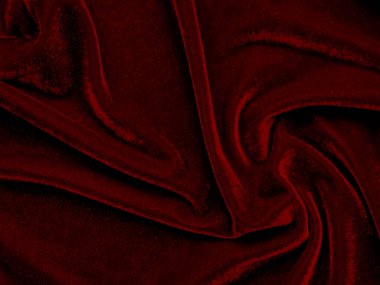 red velvet fabric texture used as background. Empty red fabric background of soft and smooth textile material. There is space for text..	