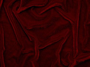 red velvet fabric texture used as background. Empty red fabric background of soft and smooth textile material. There is space for text..	