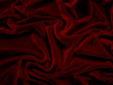 red velvet fabric texture used as background. Empty red fabric background of soft and smooth textile material. There is space for text..	