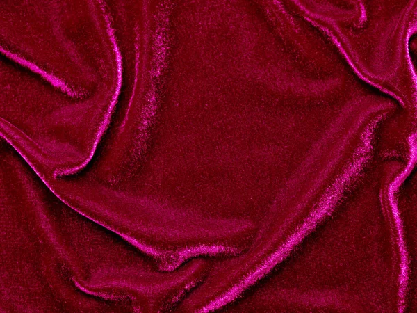 Red Velvet Fabric Texture Used Background Empty Red Fabric Background — Stok fotoğraf