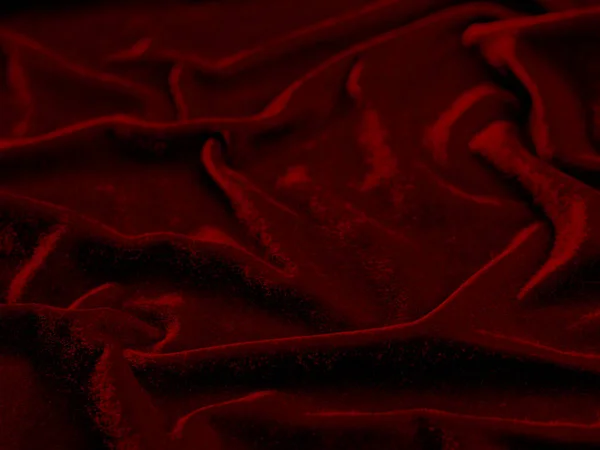 Red Velvet Fabric Texture Used Background Empty Red Fabric Background — Stock Photo, Image