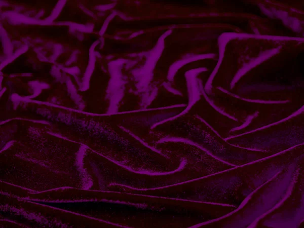 背景として使用されるパープルベルベット生地の質感 柔らかく滑らかな繊維素材の空の紫色の生地の背景 テキストのスペースがあります — ストック写真