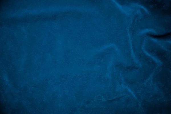 浅蓝色天鹅绒面料质地为背景 蓝色面料衬底 柔软而光滑的纺织材料 文本是有空间的 — 图库照片