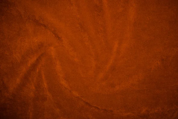 橙色天鹅绒面料质地为背景 橙色面料衬底 软而光滑的纺织材料制成 文本是有空间的 — 图库照片