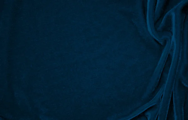 Μπλε Βελούδινη Υφή Υφάσματος Που Χρησιμοποιείται Φόντο Peacock Χρώμα Πανέ — Φωτογραφία Αρχείου