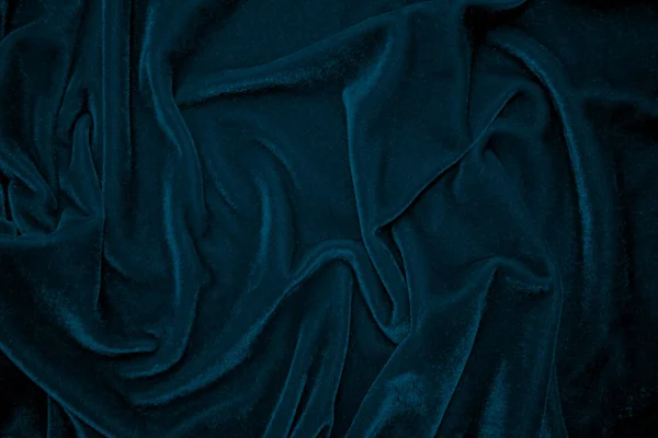 Blauw Fluweel Stof Textuur Gebruikt Als Achtergrond Peacock Kleur Panne — Stockfoto