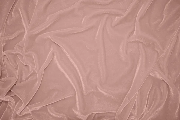 Rose Gold Color Velvet Fabric Texture Used Background Blond Color — Stock Photo, Image
