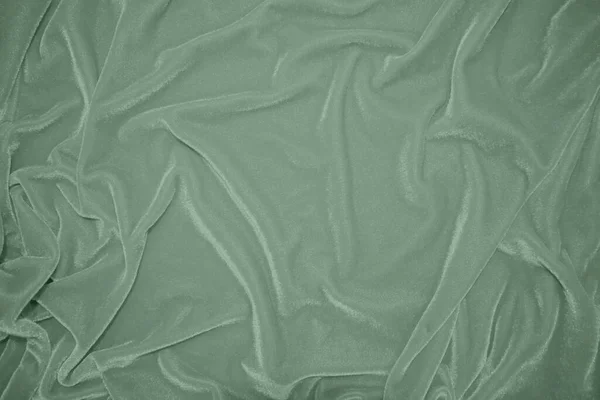 Olíva Zöld Színű Bársony Szövet Textúra Használt Háttér Zöld Színű — Stock Fotó