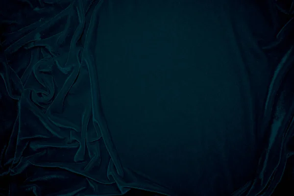 Textura Tecido Veludo Azul Usado Como Fundo Pavão Cor Panne — Fotografia de Stock