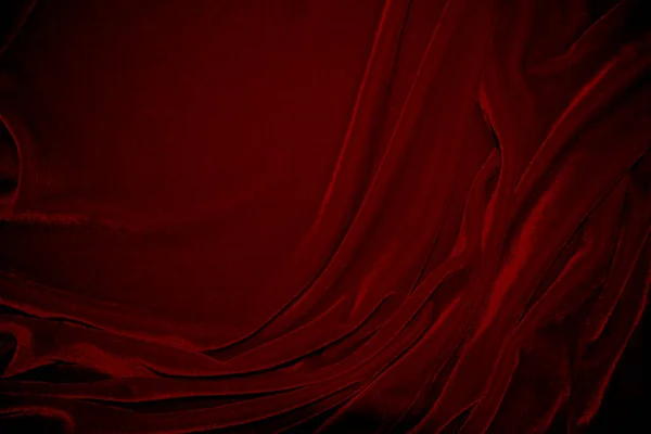 Red Velvet Fabric Texture Used Background Red Panne Fabric Background — стоковое фото