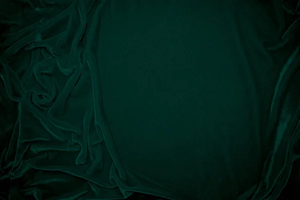 Green Velvet Fabric Texture Used Background Peacock Color Panne Fabric — Stock Photo, Image