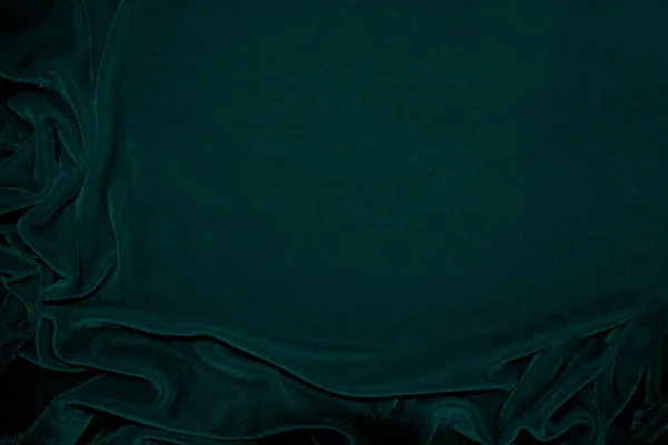 Green Velvet Fabric Texture Used Background Peacock Color Panne Fabric — Fotografia de Stock