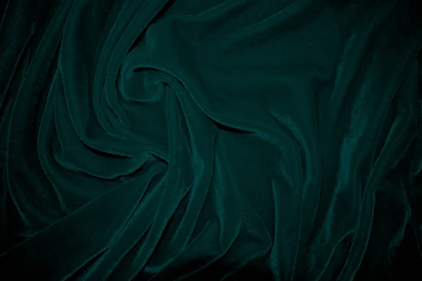 Green Velvet Fabric Texture Used Background Peacock Color Panne Fabric — Stockfoto