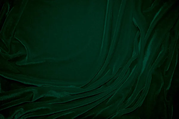 Green Velvet Fabric Texture Used Background Emerald Color Panne Fabric — Zdjęcie stockowe