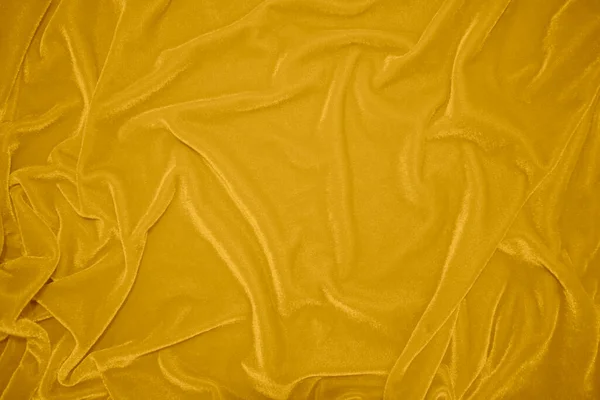 Golden Velvet Fabric Texture Used Background Blond Color Panne Fabric — Zdjęcie stockowe