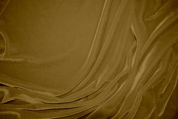 Golden Velvet Fabric Texture Used Background Blond Color Panne Fabric — 图库照片