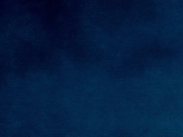 Dark Blue Velvet Fabric Texture Used Background Sky Color Panne — Stock Photo, Image