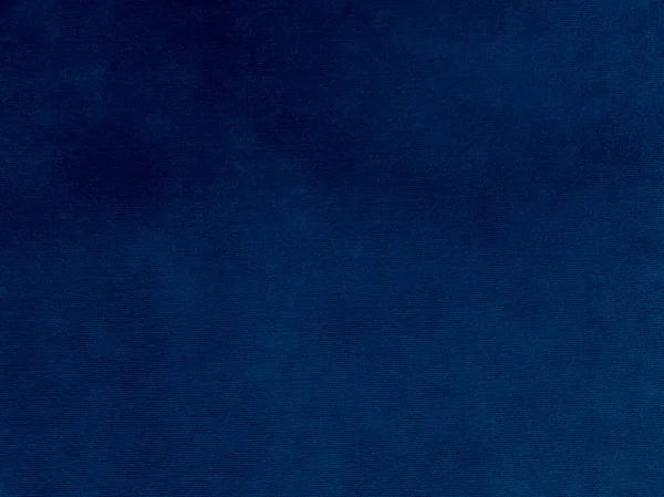 背景にはダークブルーのベルベット生地を使用 柔らかく滑らかな繊維素材のスカイカラーパンヌ生地の背景 押しつぶされたベルベット絹のための豪華なコバルトトーン — ストック写真