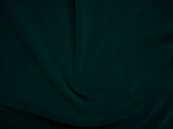 Dark Green Velvet Fabric Texture Used Background Peacock Color Panne — Foto de Stock