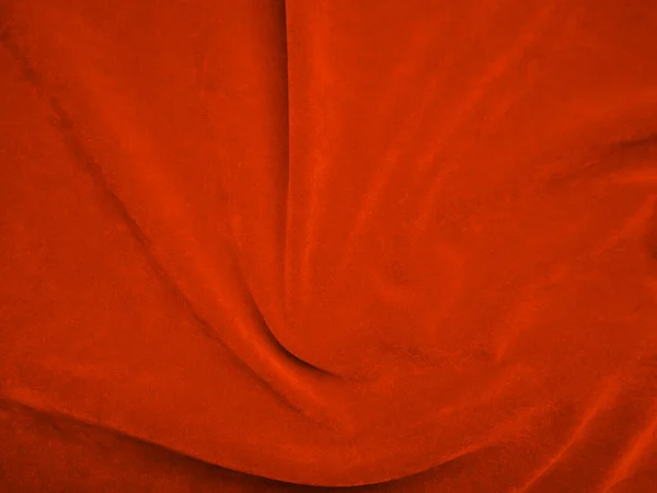 Orange Velvet Fabric Texture Used Background Empty Orange Fabric Background — Stock Fotó