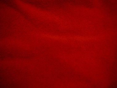Kırmızı, temiz yün dokusu arka plan. hafif doğal koyun yünü. Kırmızı, dikişsiz pamuk. Tasarımcılar için tüylü kürk dokusu. yakın plan kırmızı yün halı..