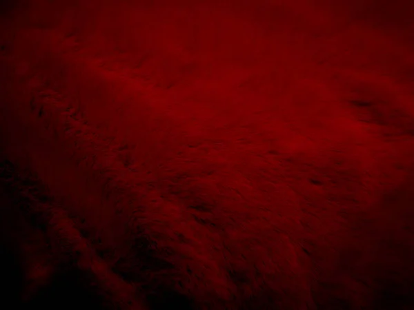 Красная Чистая Шерсть Текстура Фона Абстрактный Градиент Черный Натуральная Шерсть — стоковое фото