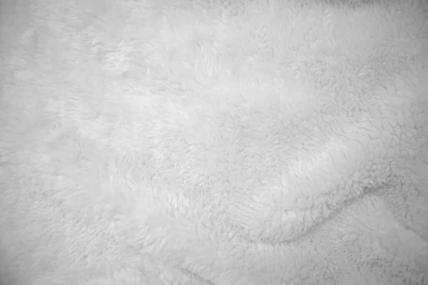 白色干净的羊毛质地背景 轻盈的天然羊毛 白色无缝棉 设计师用绒毛的质地 特写片断白色羊毛地毯 山羊毛 — 图库照片