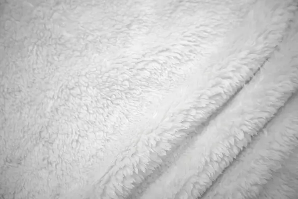 Белый Чистый Фон Текстуры Шерсти Светлая Натуральная Овечья Шерсть Белый — стоковое фото
