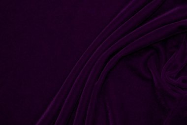 Purple velvet fabric texture used as background. Empty purple fabric background of soft and smooth textile material. There is space for text..	