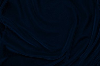 dark blue corduroy fabric texture used as background. Emerald color panne fabric background of soft and smooth textile material. cloth, velvet, grooves luxury navy tone for silk.	