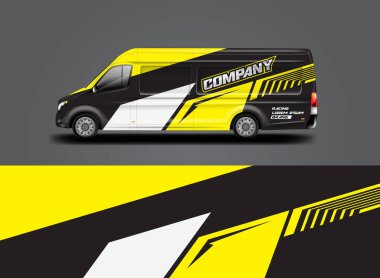 Van Wrap Livery design ready to use , car background clipart