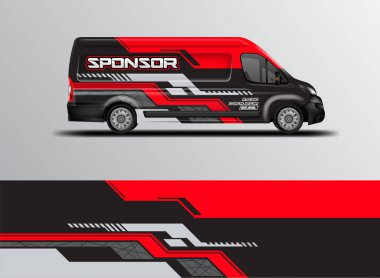 Van Wrap Livery design ready to use , car background clipart