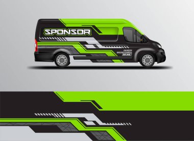 Van Wrap Livery design ready to use , car background clipart