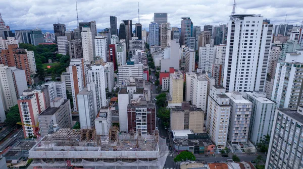 Brezilya Sao Paulo Daki Jardins Mahallesinde Birçok Bina Var Konut — Stok fotoğraf