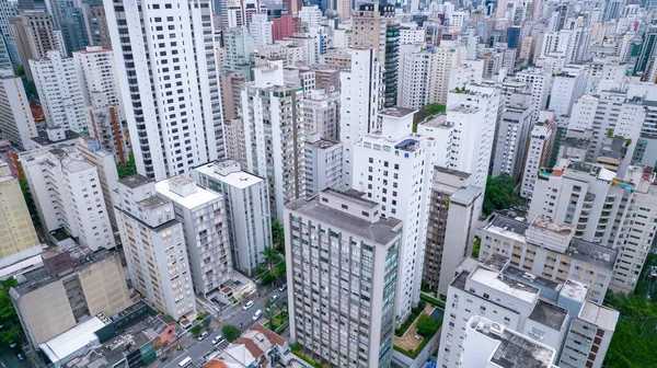 Многие Здания Районе Jardins Сан Паулу Бразилия Жилые Коммерческие Здания — стоковое фото