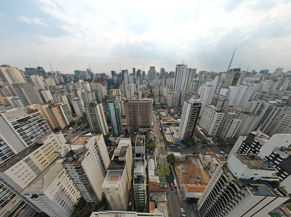 Mange Bygninger Jardins Området Sao Paulo Brasil Bolig Næringsbygg Utsikt – stockfoto