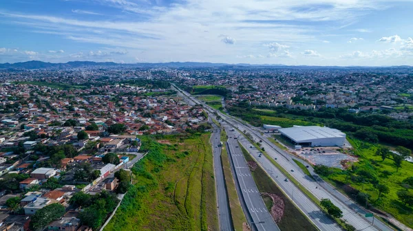 Aerial View Belo Horizonte Minas Gerais Brazil Road Airport —  Fotos de Stock