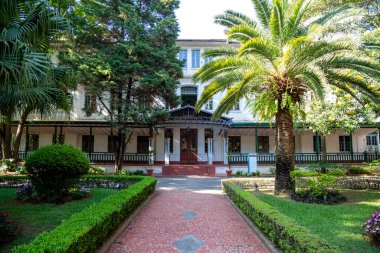Parque Vicentina Aranha, in Sao Jose dos Campos, Brazil. Chapel and Old Sanatorium