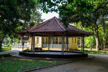 Parque Vicentina Aranha, in Sao Jose dos Campos, Brazil. Chapel and Old Sanatorium