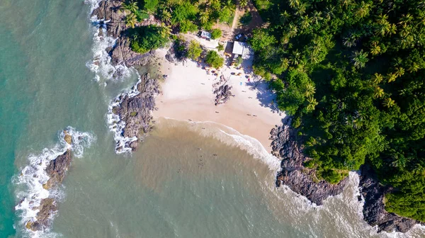 stock image Aerial view of Ilheus, tourist town in Bahia. Historic city center with sea and river