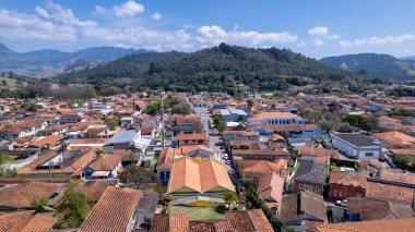 Sao Bento do Sapucai 'nin Sao Paulo kırsalındaki hava manzarası.