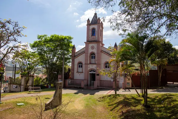 Kościół Różańca Sao Bento Sapucai Wsi Sao Paulo Serra Mantiqueira — Zdjęcie stockowe
