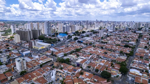 Vue Aérienne Parc Taquaral Campinas Sao Paulo Arrière Plan Quartier — Photo