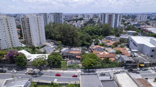 Diadema, Sao Paulo, Brezilya 'nın hava manzarası.