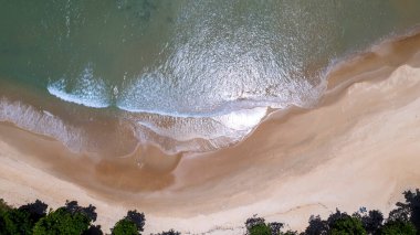 Bahia Formosa, Rio Grande do Norte, Brezilya 'daki sahil manzarası.