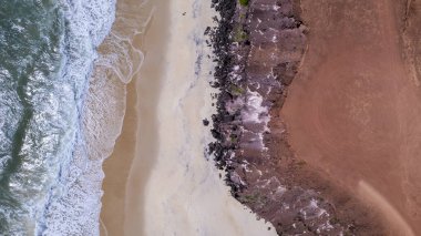 Tibau do Sul 'daki Chapadao' nun hava manzarası, Rio Grande do Norte, Brezilya.
